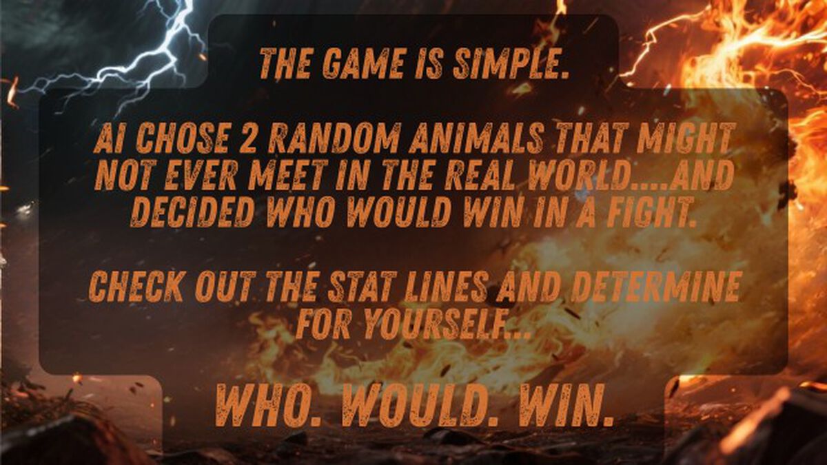 Who Would Win? image number 1